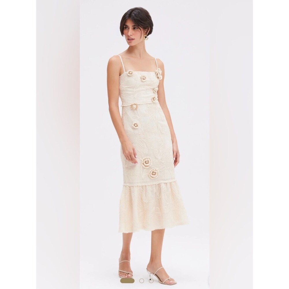 PatBo Joy Lace Midi Dress size 2 NWT